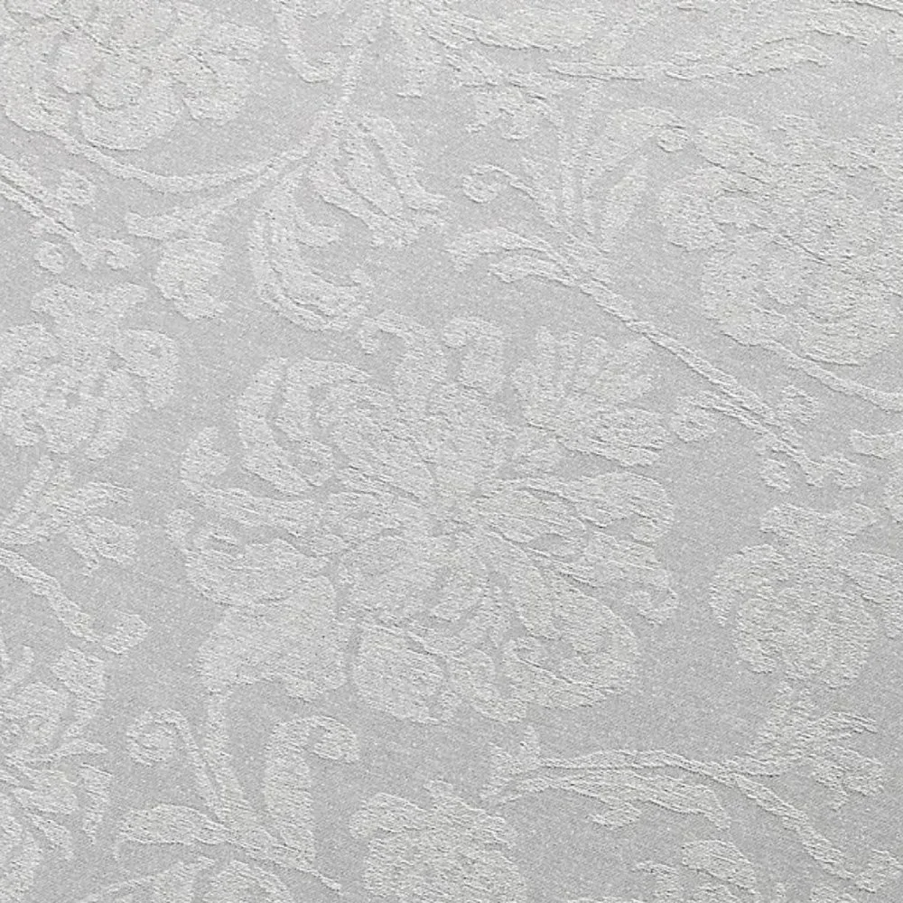 Holiday Medley Silver-Gray Damask 60x144 inch Fabric Tablecloth (Seats 12 to 14)